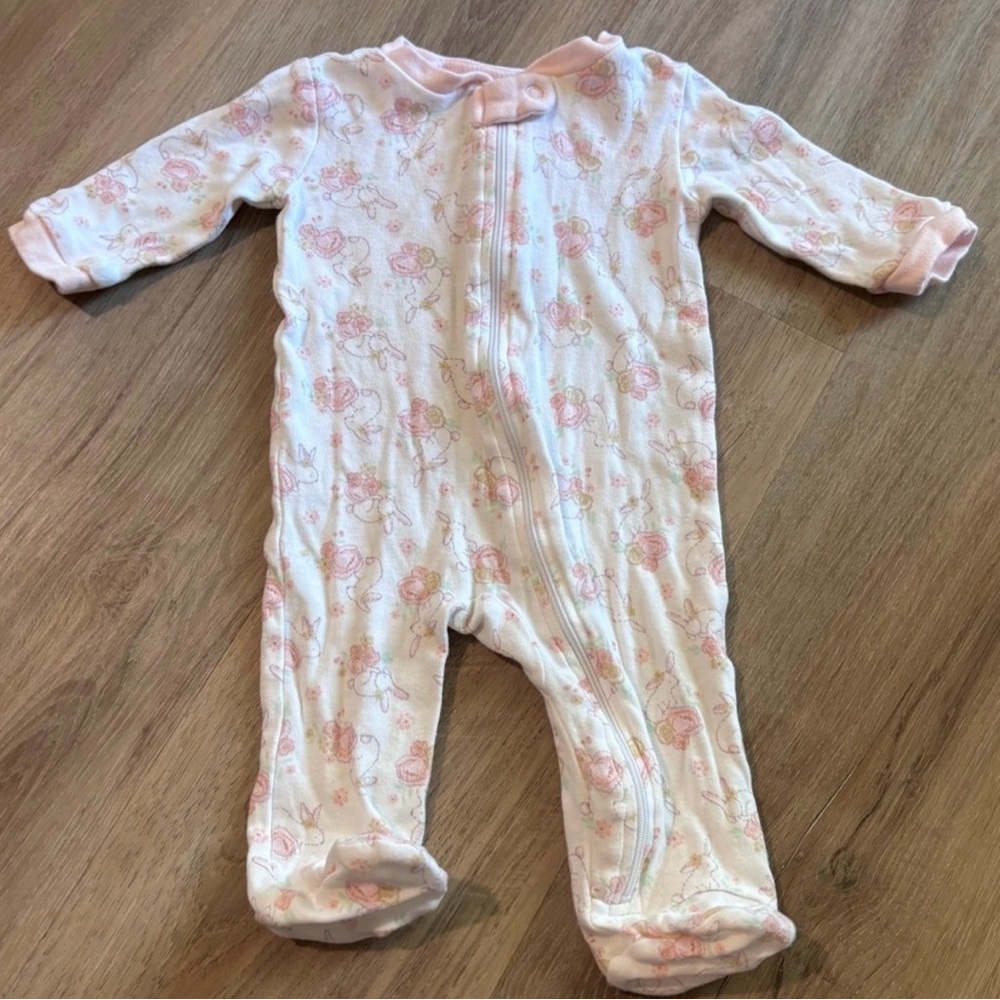 Kyle & Deena Pink Bunny and Floral One Piece